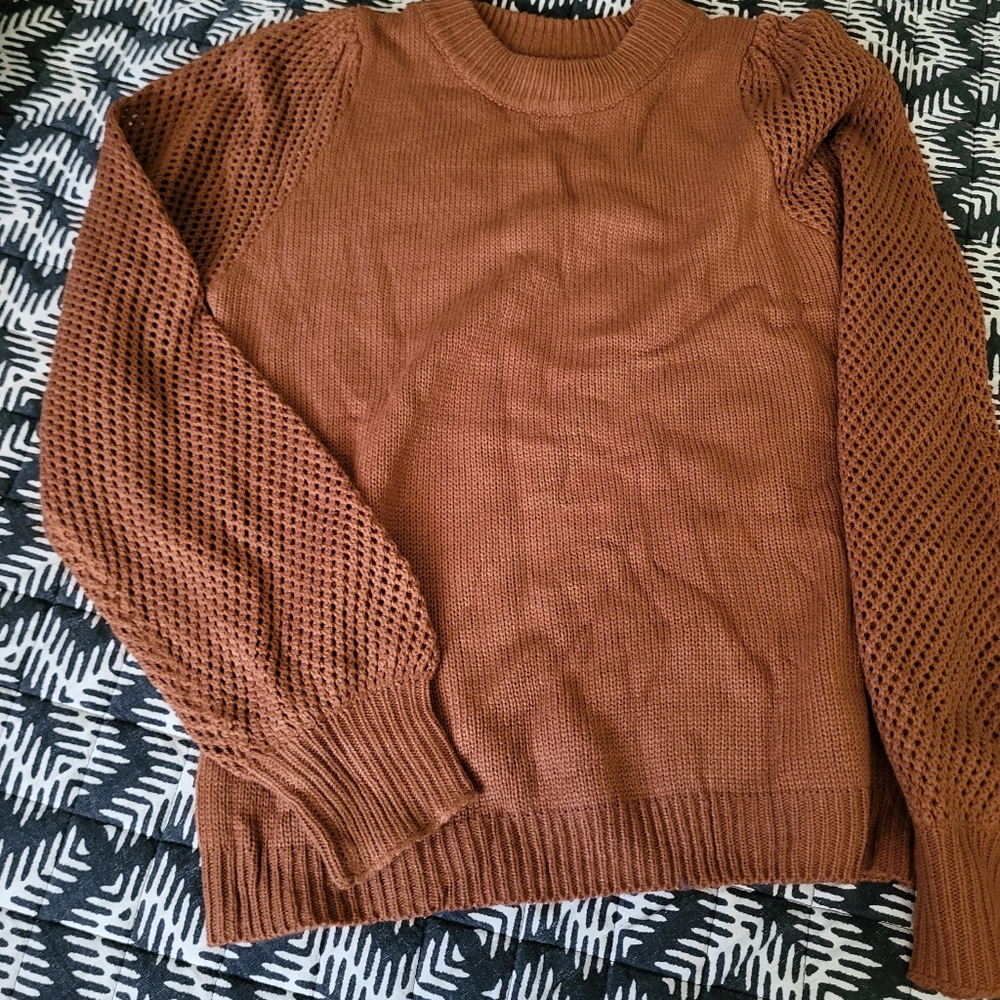 Burnt orange sweater